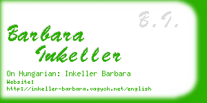 barbara inkeller business card